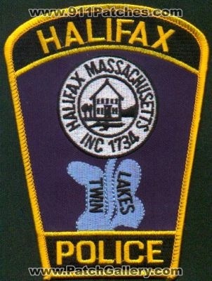 Halifax Police
Thanks to EmblemAndPatchSales.com for this scan.
Keywords: massachusetts