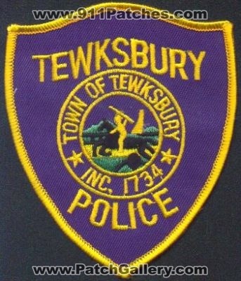 Tewksbury Police
Thanks to EmblemAndPatchSales.com for this scan.
Keywords: massachusetts town of