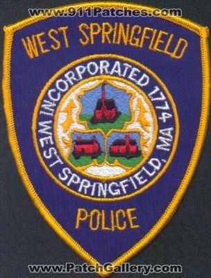 West Springfield Police
Thanks to EmblemAndPatchSales.com for this scan.
Keywords: massachusetts