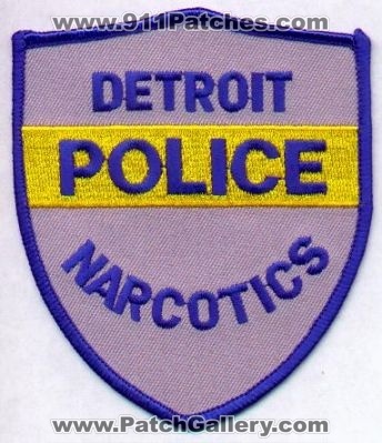 Detroit Police Narcotics
Thanks to EmblemAndPatchSales.com for this scan.
Keywords: michigan