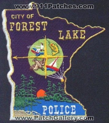 Forest Lake Police
Thanks to EmblemAndPatchSales.com for this scan.
Keywords: minnesota city of
