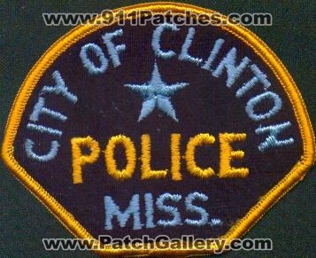 Clinton Police
Thanks to EmblemAndPatchSales.com for this scan.
Keywords: mississippi city of