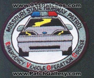 Missouri State Highway Patrol Emergency Vehicle Operation Course
Thanks to EmblemAndPatchSales.com for this scan.
Keywords: police evoc