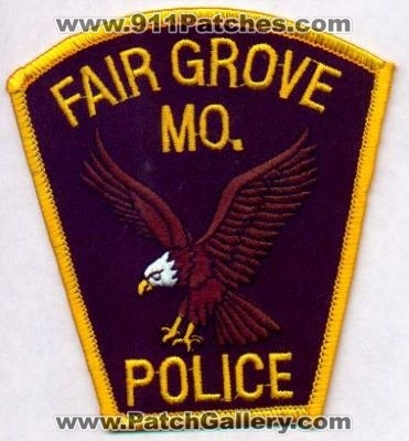 Fair Grove Police
Thanks to EmblemAndPatchSales.com for this scan.
Keywords: missouri