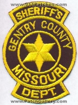 Gentry County Sheriff's Dept
Thanks to EmblemAndPatchSales.com for this scan.
Keywords: missouri sheriffs department
