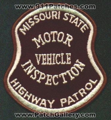 Missouri State Highway Patrol Motor Vehicle Inspection
Thanks to EmblemAndPatchSales.com for this scan.
Keywords: police
