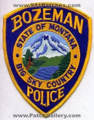 Bozeman Police
Thanks to EmblemAndPatchSales.com for this scan.
Keywords: montana