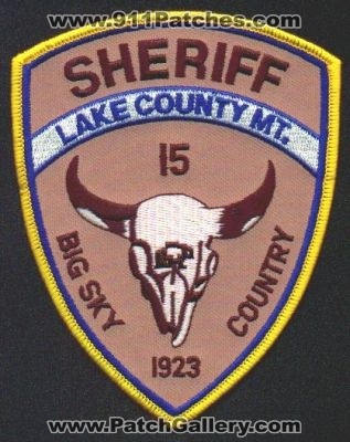 Lake County Sheriff
Thanks to EmblemAndPatchSales.com for this scan.
Keywords: montana