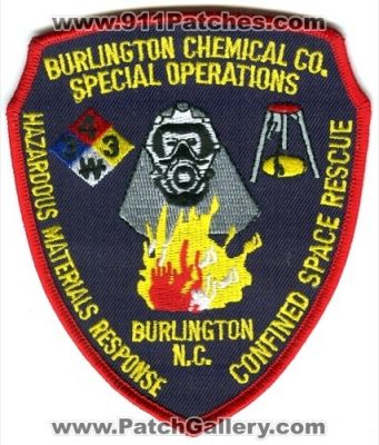 Burlington Chemical Company Special Operations Fire (North Carolina)
Scan By: PatchGallery.com
Keywords: co. hazardous materials haz-mat hazmat response confined space rescue