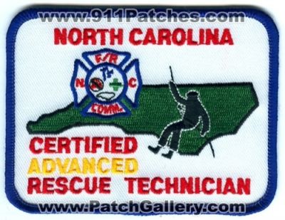 North Carolina Certified Advanced Rescue Technician (North Carolina)
Scan By: PatchGallery.com
Keywords: f/r comm. nc