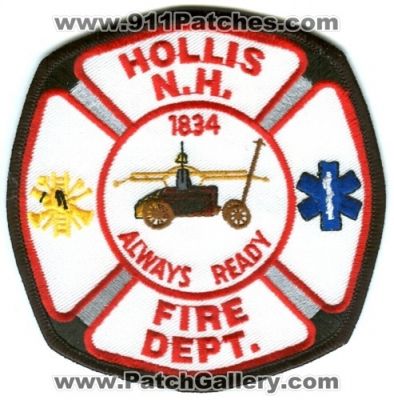Hollis Fire Department Patch (New Hampshire)
Scan By: PatchGallery.com
Keywords: dept. n.h. always ready 1834