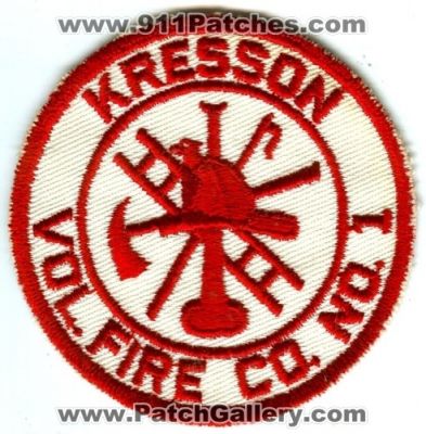 Kresson Volunteer Fire Company Number 1 (New Jersey)
Scan By: PatchGallery.com
Keywords: vol. co. no.