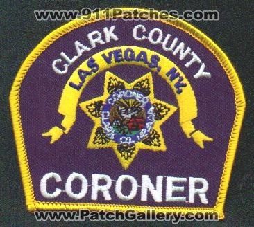 Clark County Coroner (Nevada)
Thanks to EmblemAndPatchSales.com for this scan.
Keywords: las vegas nc. co.