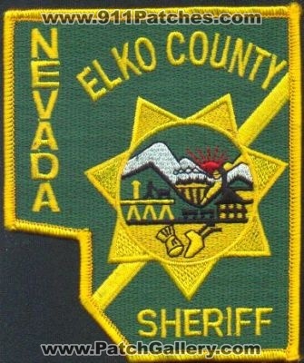 Elko County Sheriff
Thanks to EmblemAndPatchSales.com for this scan.
Keywords: nevada