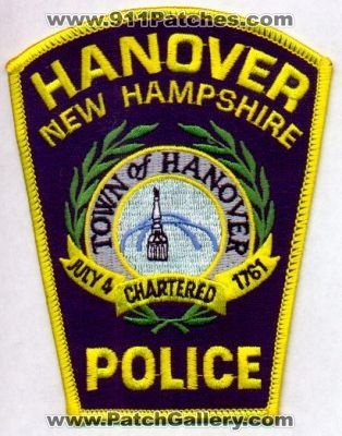 Hanover Police
Thanks to EmblemAndPatchSales.com for this scan.
Keywords: new hampshire town of