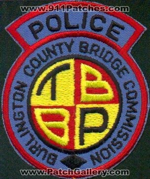 Burlington County Bridge Commission Police
Thanks to EmblemAndPatchSales.com for this scan.
Keywords: new jersey