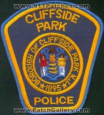 Cliffside Park Police
Thanks to EmblemAndPatchSales.com for this scan.
Keywords: new jersey borough of
