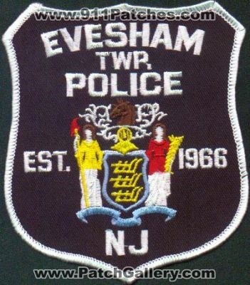 Evesham Twp Police
Thanks to EmblemAndPatchSales.com for this scan.
Keywords: new jersey township