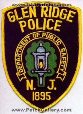 Glen Ridge Police Department of Public Safety
Thanks to EmblemAndPatchSales.com for this scan.
Keywords: new jersey dps