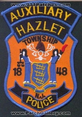 Hazlet Township Police Auxiliary
Thanks to EmblemAndPatchSales.com for this scan.
Keywords: new jersey