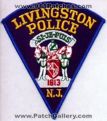 Livingston Police
Thanks to EmblemAndPatchSales.com for this scan.
Keywords: new jersey