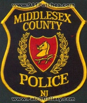 Middlesex County Police
Thanks to EmblemAndPatchSales.com for this scan.
Keywords: new jersey