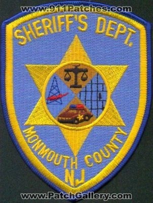 Monmouth County Sheriff's Dept
Thanks to EmblemAndPatchSales.com for this scan.
Keywords: new jersey sheriffs department