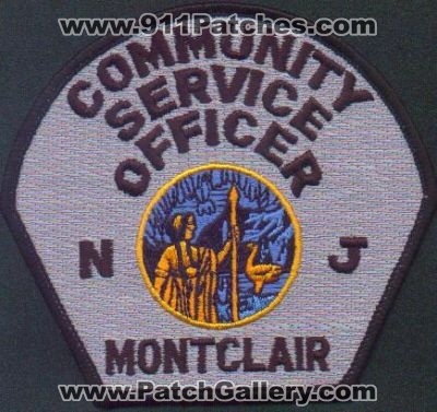 Montclair Community Service Officer
Thanks to EmblemAndPatchSales.com for this scan.
Keywords: new jersey