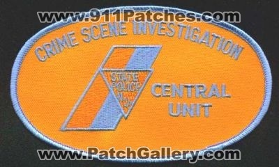 New Jersey State Police Crime Scene Investigation Central Unit
Thanks to EmblemAndPatchSales.com for this scan.
