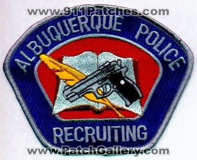 Albuquerque Police Recruiting
Thanks to EmblemAndPatchSales.com for this scan.
Keywords: new mexico