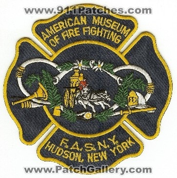 American Museum of Fire Fighting
Thanks to PaulsFirePatches.com for this scan.
Keywords: new york f.a.s.n.y. fasny hudson