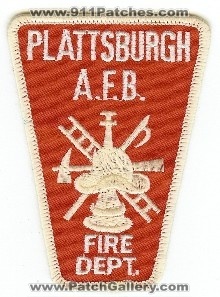 Plattsburgh AFB Fire Dept
Thanks to PaulsFirePatches.com for this scan.
Keywords: new york department usaf air force base