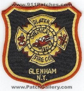 Slater Chemical Fire Co
Thanks to PaulsFirePatches.com for this scan.
Keywords: new york company glenham