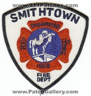 Smithtown Fire Dept
Thanks to PaulsFirePatches.com for this scan.
Keywords: new york department