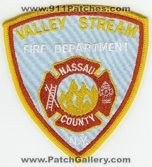 Valley Stream Fire Department
Thanks to PaulsFirePatches.com for this scan.
Keywords: new york nassau county