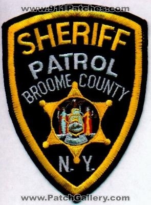 Broome County Sheriff Patrol
Thanks to EmblemAndPatchSales.com for this scan.
Keywords: new york