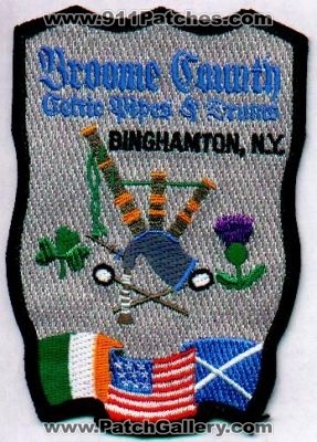 Broome County Sheriff Celtic Pipes & Drums
Thanks to EmblemAndPatchSales.com for this scan.
Keywords: new york binghamton