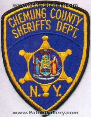 Chemung County Sheriff's Dept
Thanks to EmblemAndPatchSales.com for this scan.
Keywords: new york sheriffs department
