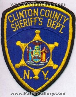 Clinton County Sheriff's Dept
Thanks to EmblemAndPatchSales.com for this scan.
Keywords: new york sheriffs department