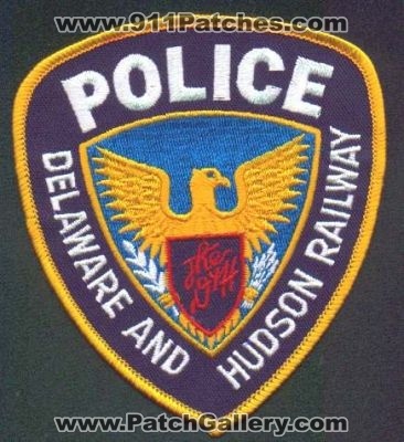 Delaware and Hudson Police
Thanks to EmblemAndPatchSales.com for this scan.
Keywords: new york