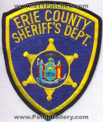 Erie County Sheriff's Dept
Thanks to EmblemAndPatchSales.com for this scan.
Keywords: new york sheriffs department