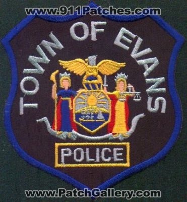 Evans Police
Thanks to EmblemAndPatchSales.com for this scan.
Keywords: new york town of