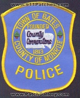 Gates Police
Thanks to EmblemAndPatchSales.com for this scan.
Keywords: new york town of