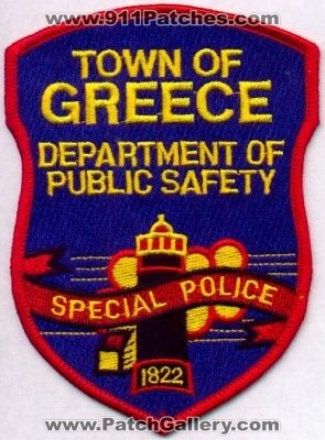 Greece Special Police
Thanks to EmblemAndPatchSales.com for this scan.
Keywords: new york town of department of public safety dps