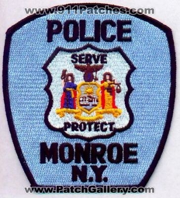 Monroe Police
Thanks to EmblemAndPatchSales.com for this scan.
Keywords: new york