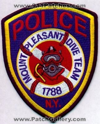 Mount Pleasant Police Dive Team
Thanks to EmblemAndPatchSales.com for this scan.
Keywords: new york mt