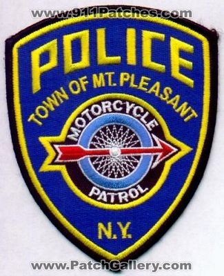 Mount Pleasant Police Motorcycle Patrol
Thanks to EmblemAndPatchSales.com for this scan.
Keywords: new york mt town of
