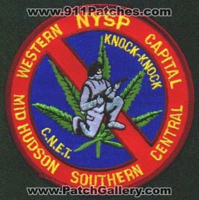 New York State Police C.N.E.T.
Thanks to EmblemAndPatchSales.com for this scan.
Keywords: nysp cnet community narcotics enforcement team western capital mid hudson southern central