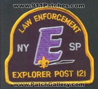 New York State Police Law Enforcement Explorer Post 121
Thanks to EmblemAndPatchSales.com for this scan.
Keywords: nysp