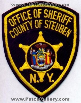 Steuben County Sheriff
Thanks to EmblemAndPatchSales.com for this scan.
Keywords: new york office of